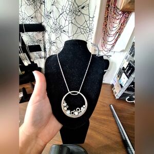 MACY'S ROUND PENDANT SWEATER NECKLACE NWT